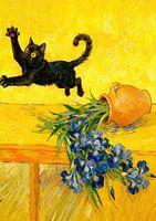 Van Gogh Katze Chaos Verspielte Parodie Kunst
