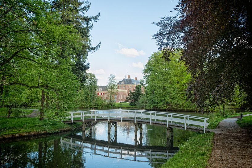 Slot Zeist met de Nederlandse vlag in top van Mel Boas