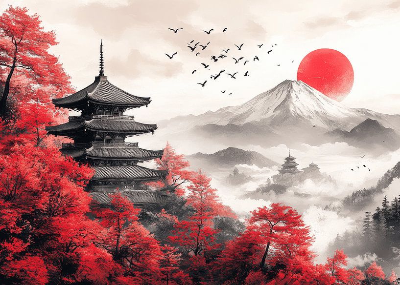 Karminrote Stille von Lae