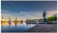 Evening atmosphere at the Binnenalster - Hamburg