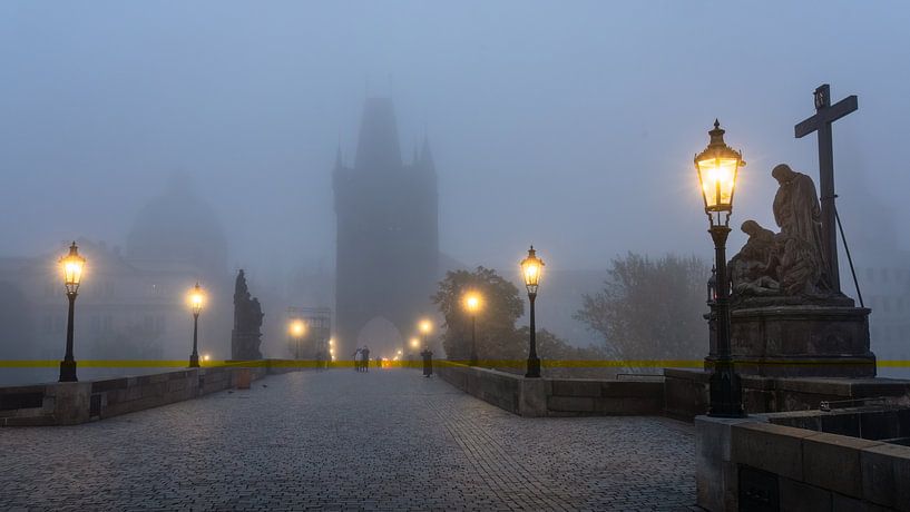 Matinée brumeuse à Prague par Anges van der Logt