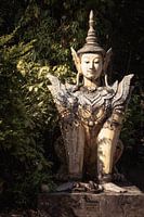 Mythologische figuur, beeld, tempel Thailand