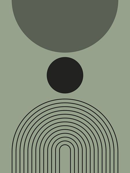 Bauhaus Boho Salbei Grün 1 von Jolly and Dash