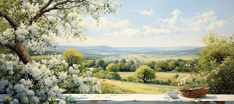 Gemalte Landschaft von ARTEO Gemälde