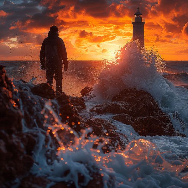 Beacon of light at Dawn by Art-House