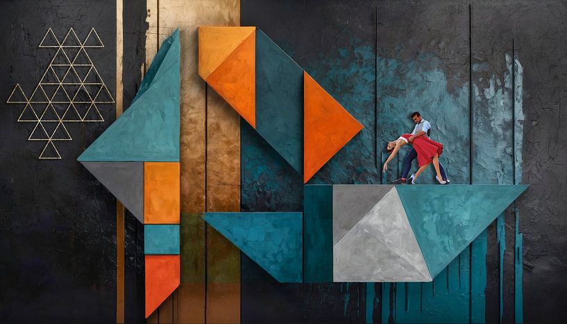 Balans in Abstractie van Arjen Roos