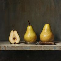 Stilleben mit Birnen