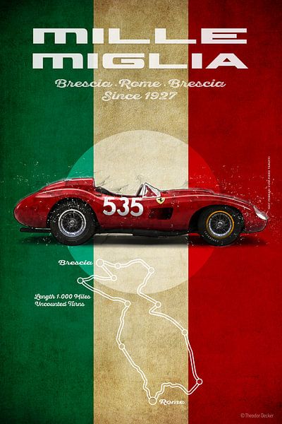 Mille Miglia Vintage F 315S, Piero Taruffi von Theodor Decker