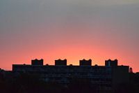 Zonsondergang boven Amersfoort
