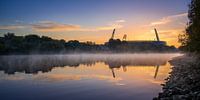 Weserstadion an einem Herbstmorgen in Bremen, Deutschland