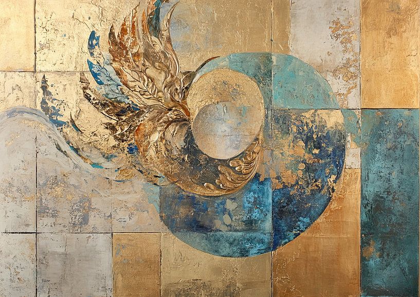 Golden Wings by ARTEO Paintings