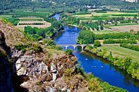 Fantastic view of the Dordogne valley from the Bastide Domme