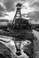 Coal mine in reflection