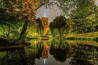 kronenburgerpark by night op canvas