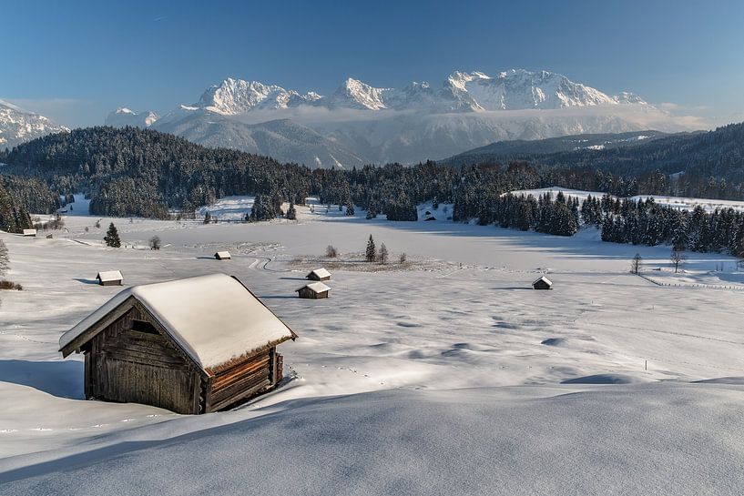 Winter in Oberbayern, Bayern, Deutschland von Achim Thomae Photography