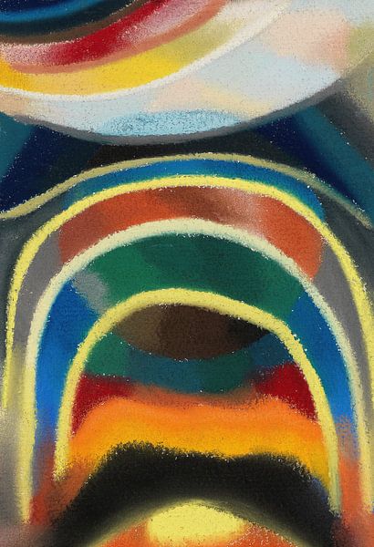 Circles of Light (Cosmic Rainbow), Otto Freundlich by Masterful Masters