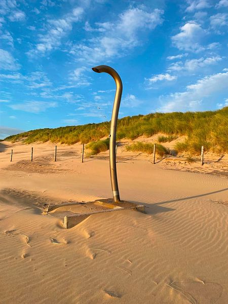 Beach shower by Michael Ruland