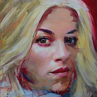 Ausdrucksstarkes, farbenfrohes und lebendiges Porträt aus der Serie 