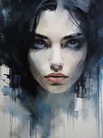 Modernes abstraktes Porträt