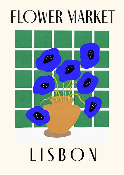 Flower Market Lisbon Portugal by Dirkie Nell