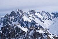An impressive mountain range in the Mont-Blanc massif.