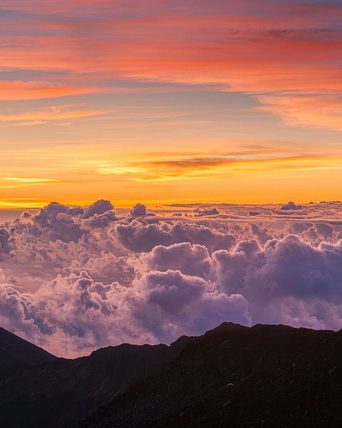 Sonnenaufgang auf dem Vulkan Haleakala, Maui, Hawaii von Henk Meijer Photography