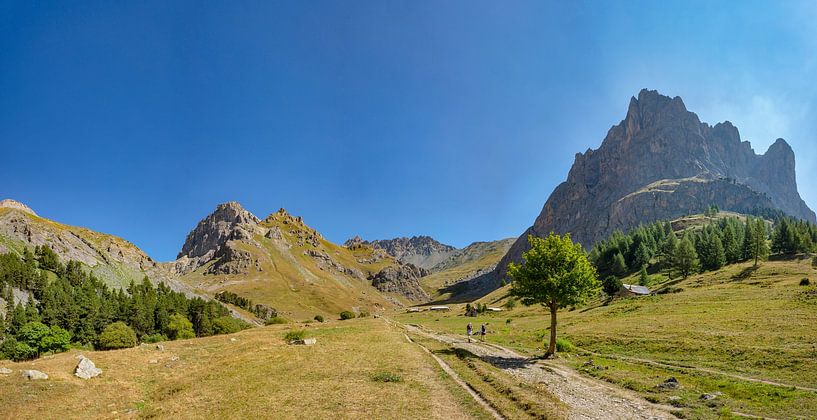 The Torrent du Rif valley with l'Aiguillette du Lauzet on the right, Le Monêtier-les-Bains, Hautes A by Rene van der Meer