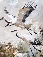 Fliegende Kräne