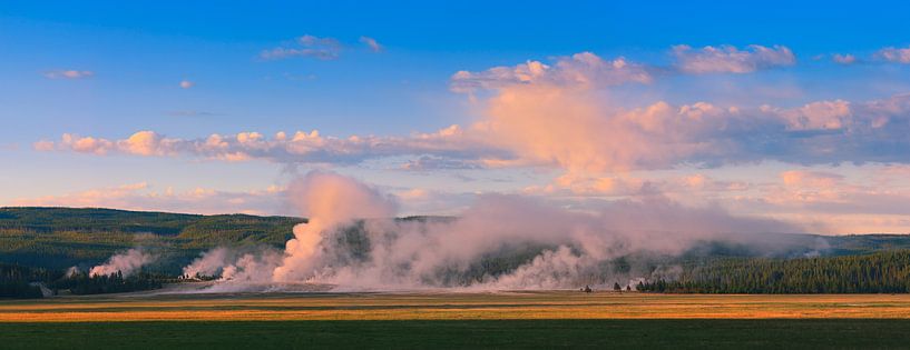 Panorama du parc national de Yellowstone, Wyoming par Henk Meijer Photography