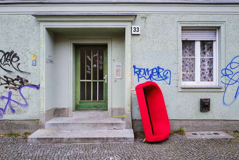 Rotes Sofa von Heiko Westphalen