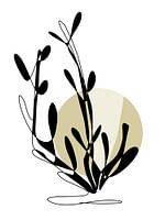 One line drawing Funny Grass