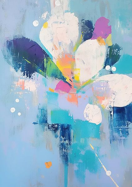 Modern Flowers by Abstract Painting