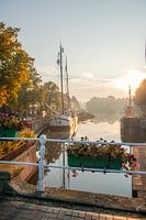 Dokkum during sunrise
