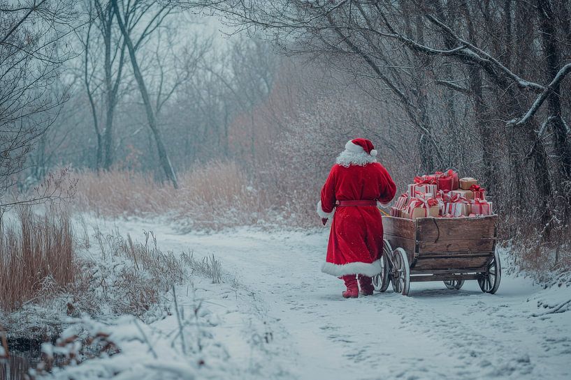 Weihnachtsmann Weg von Poster Art Shop