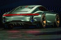 Porsche Cyber 6, voiture de sport. Voiture concept
