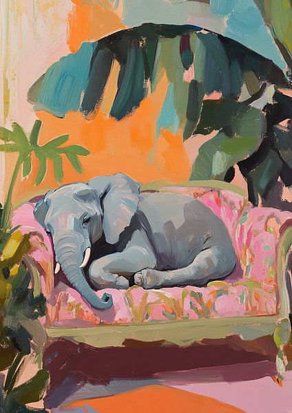 Das perfekte Elefanten-Nickerchen von Niklas Maximilian