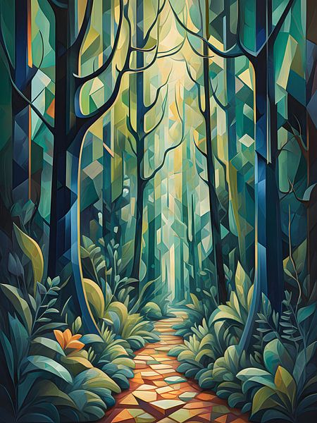 Tiefe Wälder mit einer magischen Atmosphäre von Bart Veeken