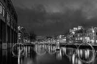Eindhoven - glow - light festival 2022 en noir et blanc