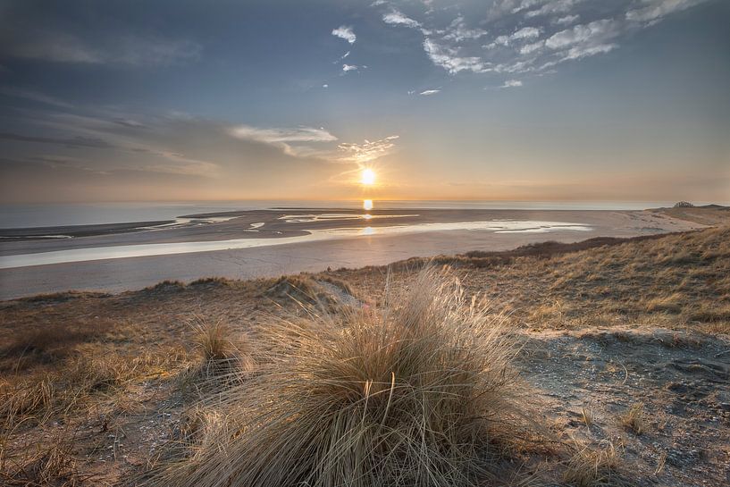 Coucher de soleil, Maasvlakte (Rotterdam) par Jacqueline de Groot