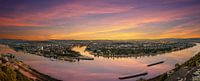 Koblenz - Panorama im Sonnenuntergang
