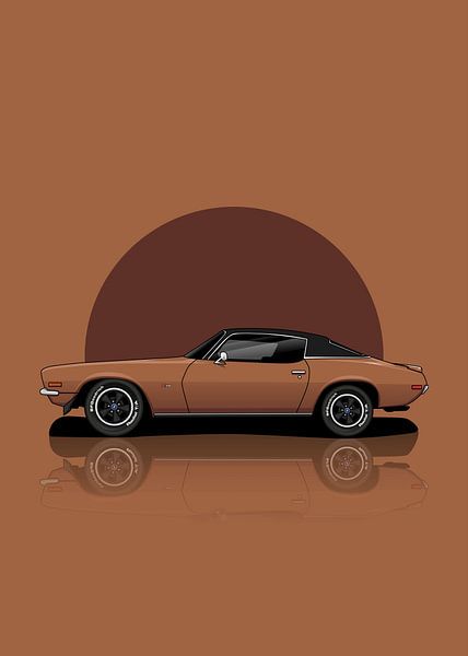 Kunst 1970 Chevrolet Camar Schokolade von D.Crativeart