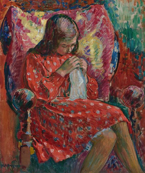 Die kleine Näherin (ca. 1906-1907) von Peter Balan