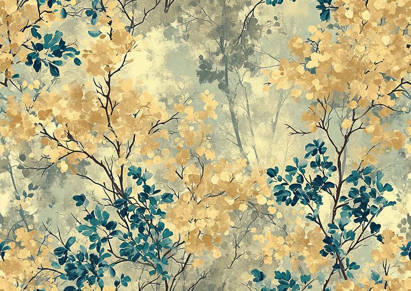 Natürliche goldene Eleganz von Wunderbare Kunst