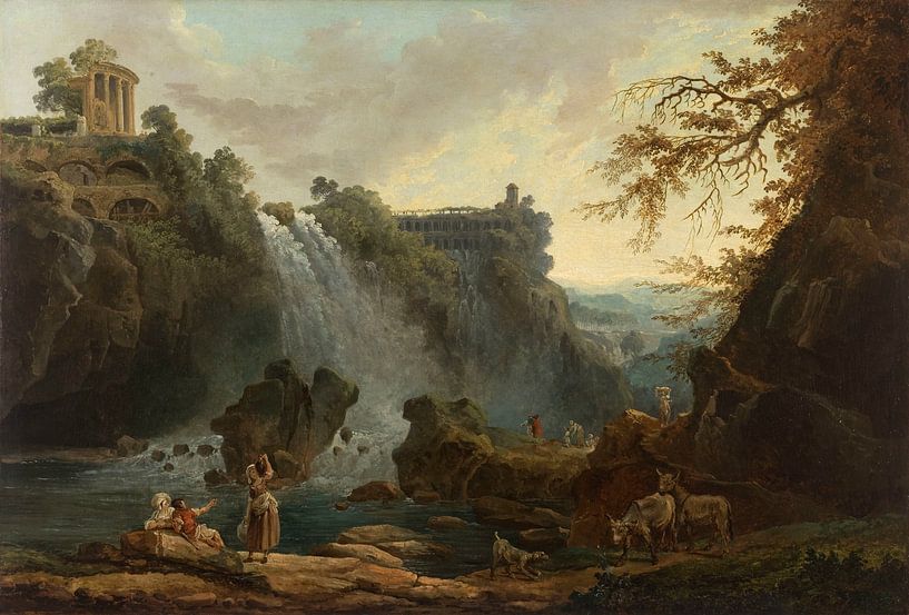 Hubert Robert, The waterfalls of Tivoli by Atelier Liesjes