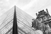 Architecture en noir et blanc (Louvre, Paris)