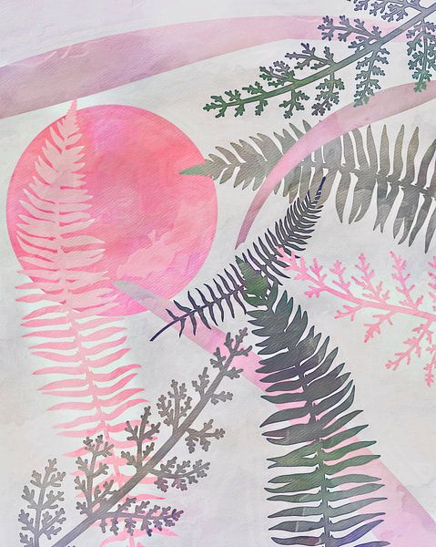 Botanique adorable Peinture au pastel par Mad Dog Art