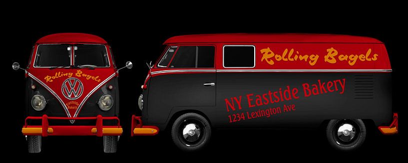 VW Bus Eastside Bakery von aRi F. Huber