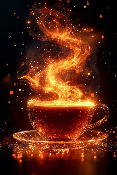 dynamische Tasse Kaffee oder Cappuccino von Egon Zitter