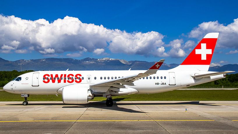 Swiss Airbus 220 by Dennis Dieleman