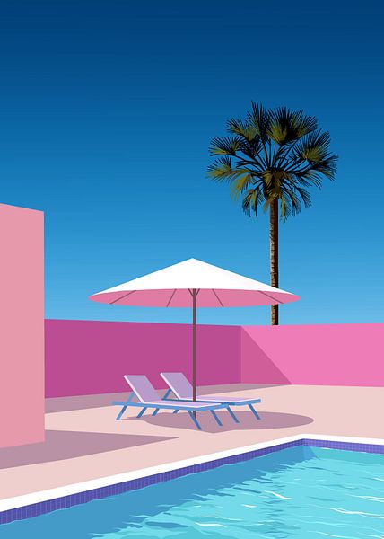 Retro-Schwimmbad 3 von Khariyanul Fathoni